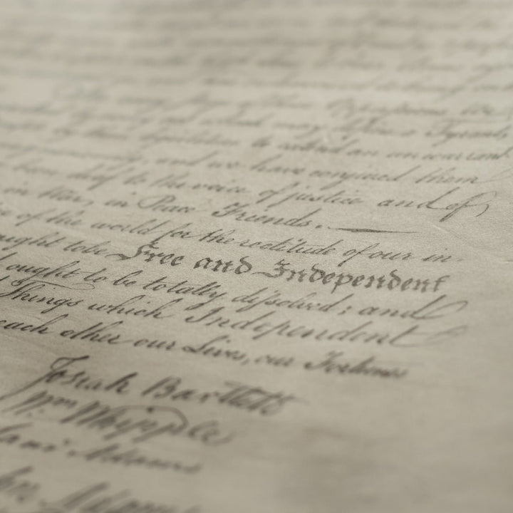 Declaration of Independence on Parchment - Monticello Shop